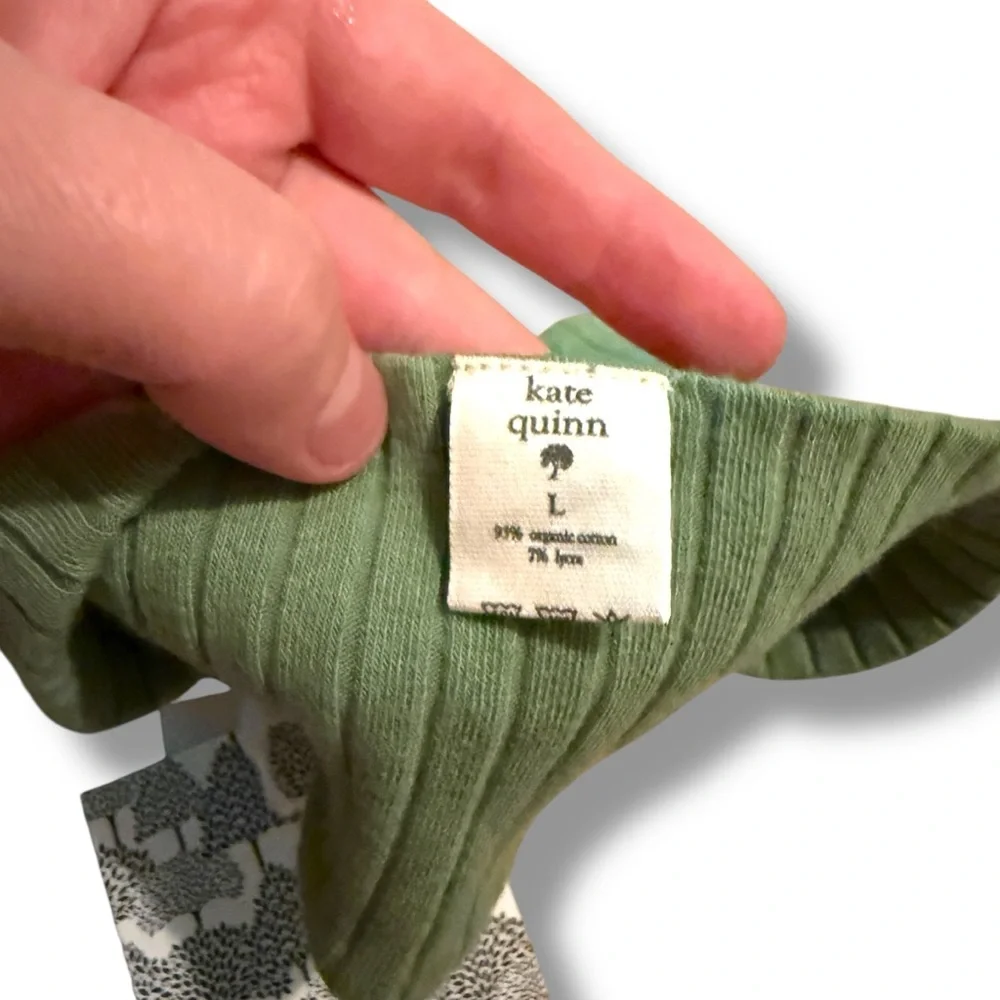 Kate Quinn NWT Ribbed Bow Baby Headwrap Sage Green Unisex‎ Size Large